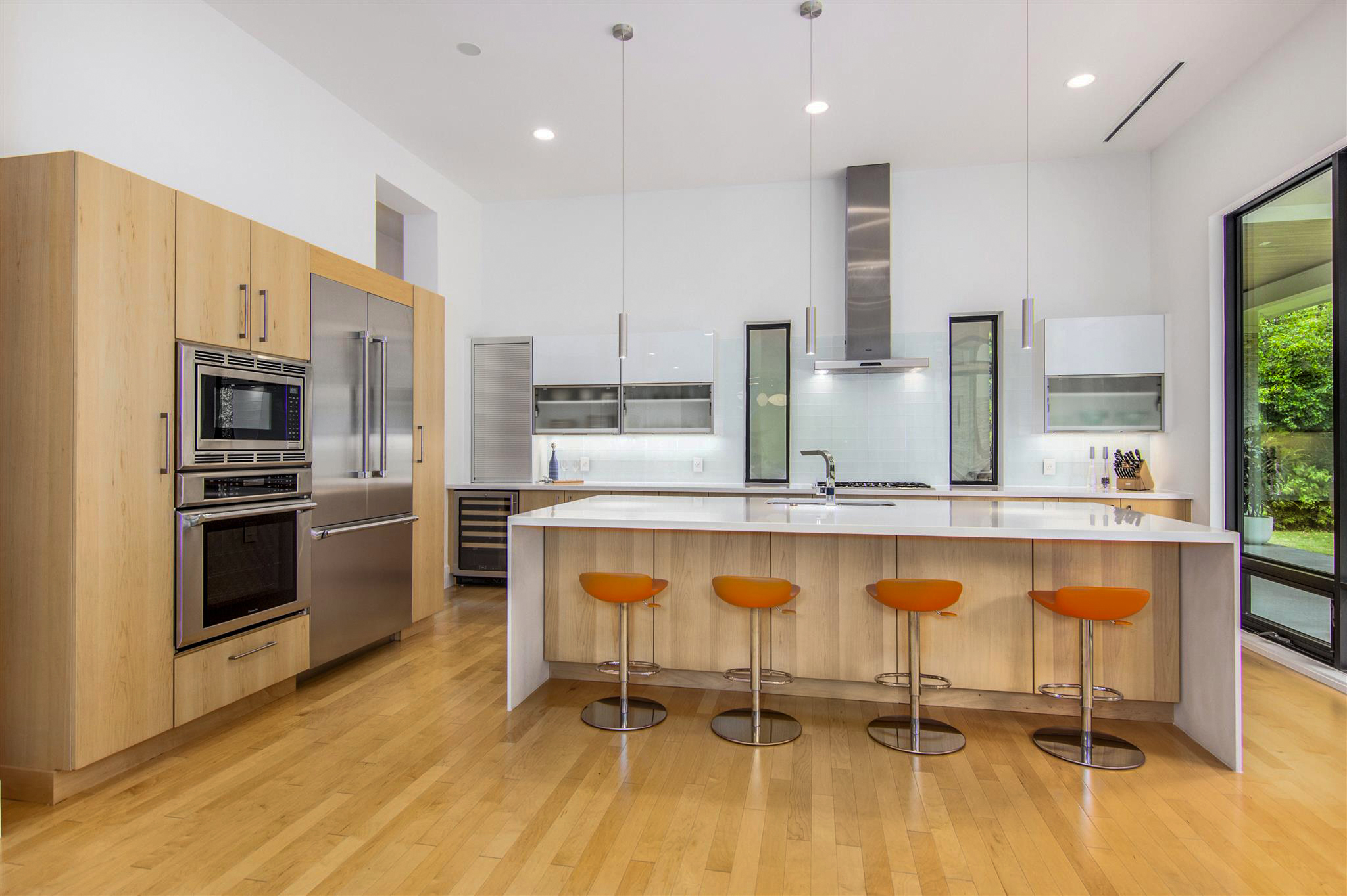 Bright modern kitchen photographed for a listing